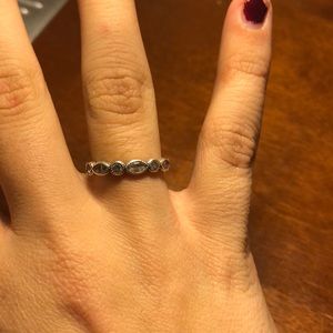 Silver pandora ring